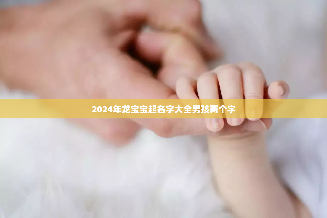 2024年龙宝宝起名字大全男孩两个字