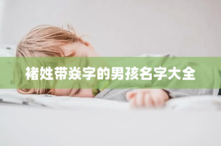 褚姓带焱字的男孩名字大全