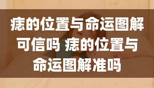 痣的位置与命运图解可信吗 痣的位置与命运图解准吗