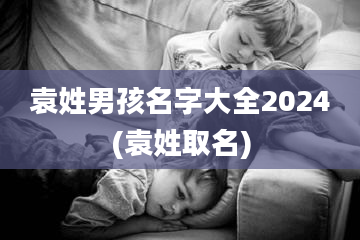 袁姓男孩名字大全2024(袁姓取名)