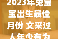 2023年兔宝宝出生最佳月份 文采过人年少有为