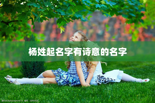 杨姓起名字有诗意的名字