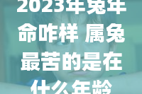 2023年兔年命咋样 属兔最苦的是在什么年龄