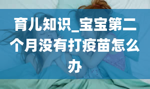 育儿知识_宝宝第二个月没有打疫苗怎么办