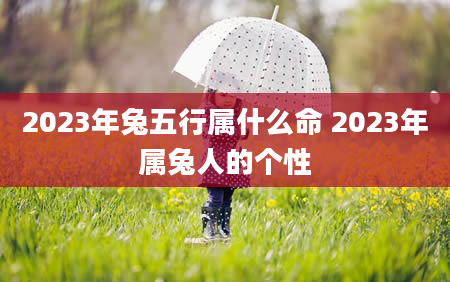 2023年兔五行属什么命 2023年属兔人的个性