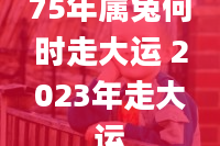 75年属兔何时走大运 2023年走大运