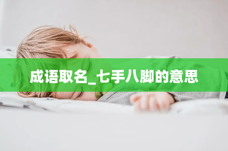 成语取名_七手八脚的意思