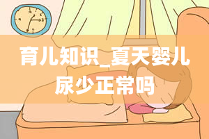 育儿知识_夏天婴儿尿少正常吗