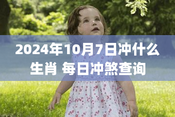 2024年10月7日冲什么生肖 每日冲煞查询