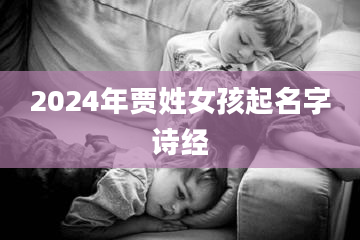 2024年贾姓女孩起名字诗经