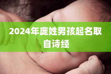 2024年庞姓男孩起名取自诗经