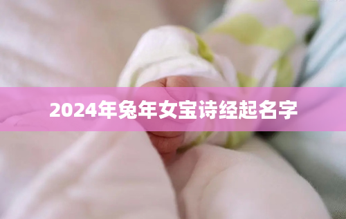 2024年兔年女宝诗经起名字