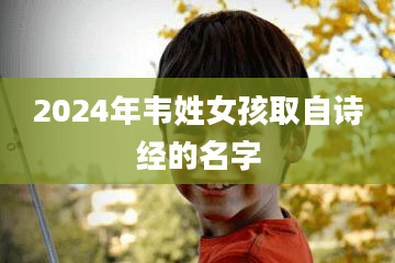 2024年韦姓女孩取自诗经的名字