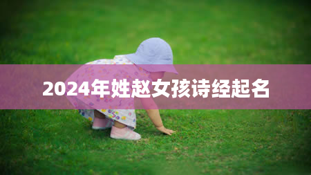 2024年姓赵女孩诗经起名