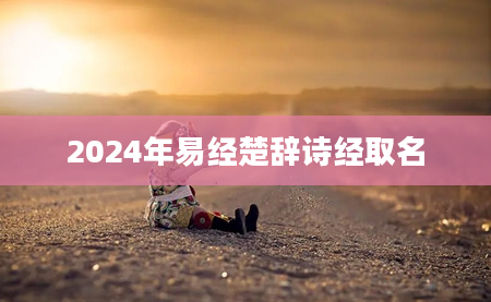 2024年易经楚辞诗经取名